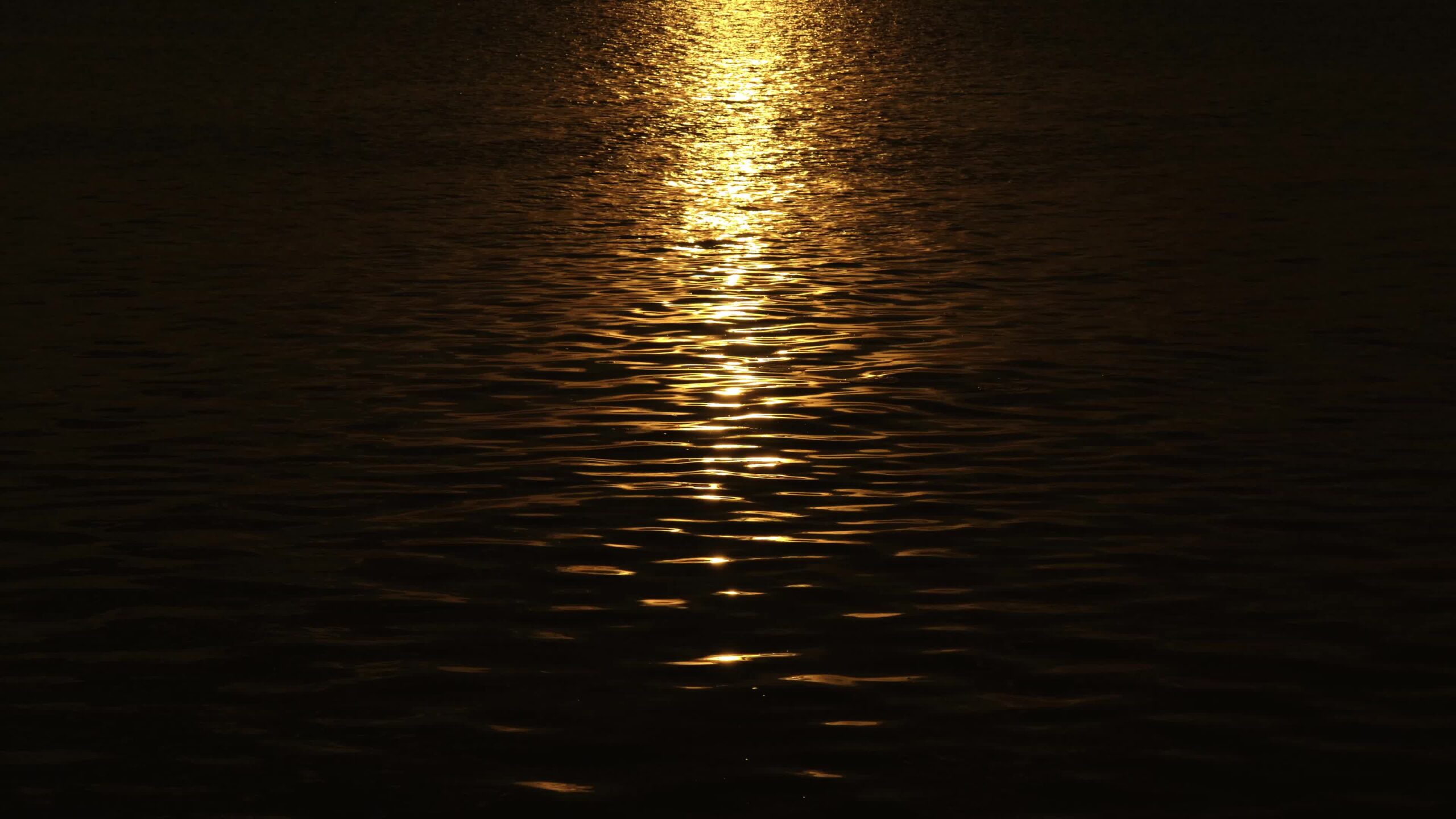 Brillante riflesso del sole sull’acqua nella laguna veneziana