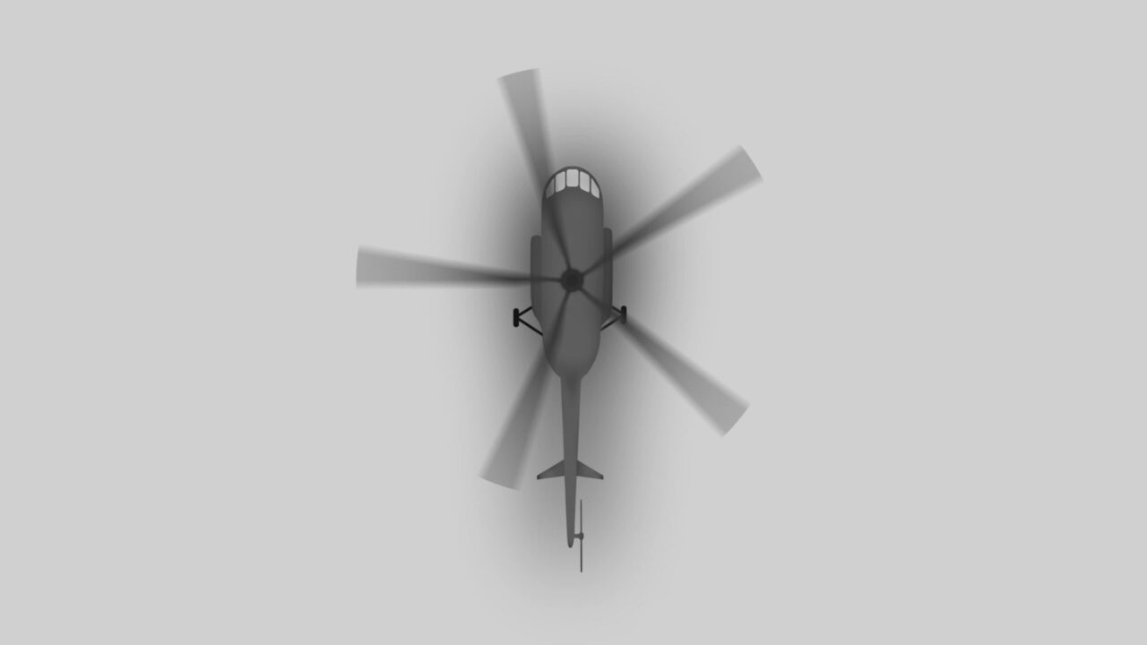 Illustrazione grigia dell’icona dell’elicottero su priorità bassa bianca