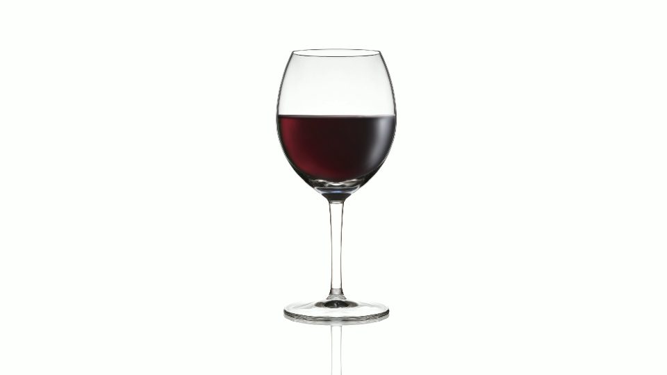 Wine fills goblet